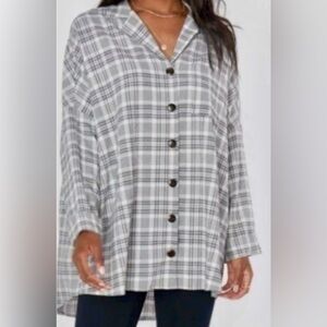 Show Me Your Mumu plaid tunic